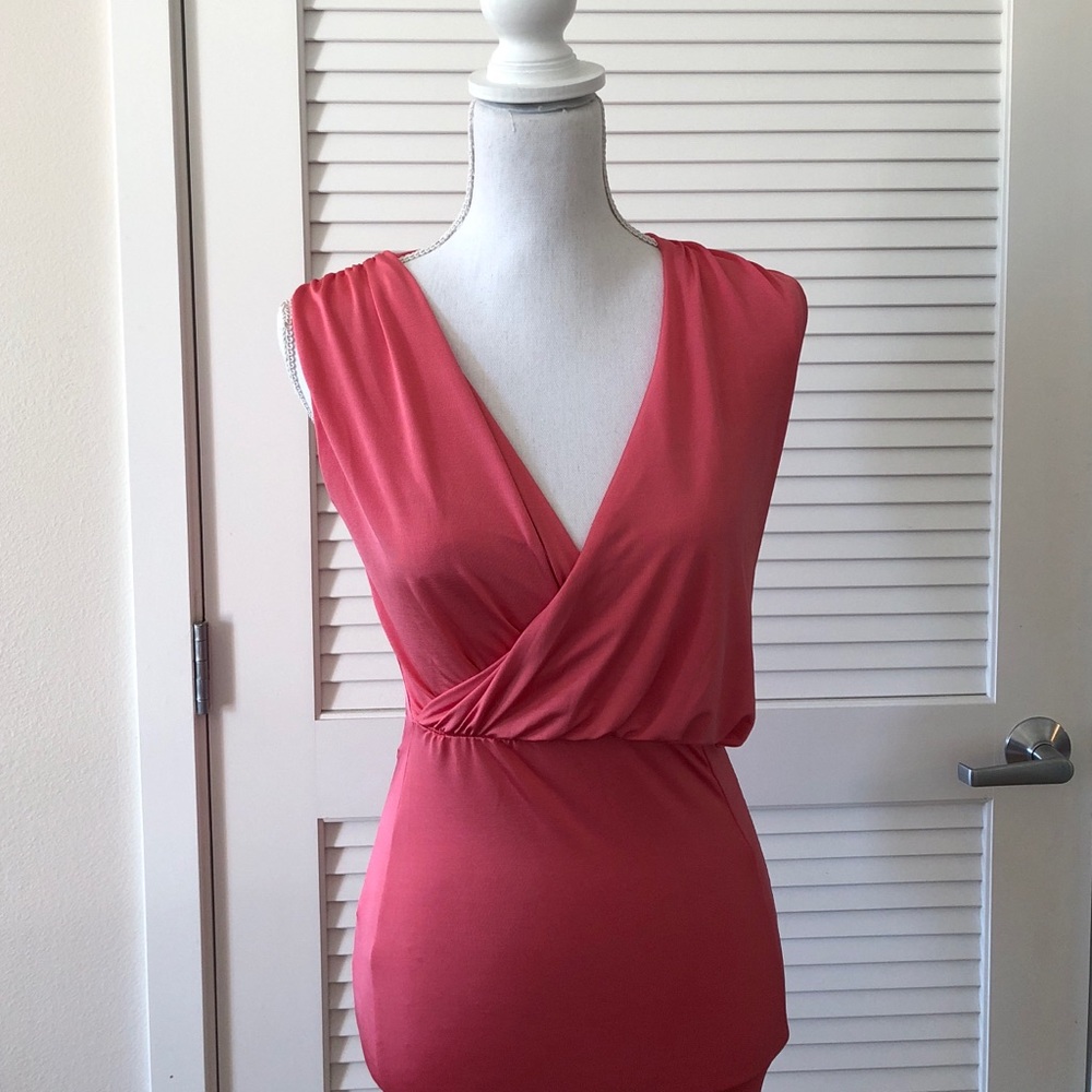 New Pink drape dress